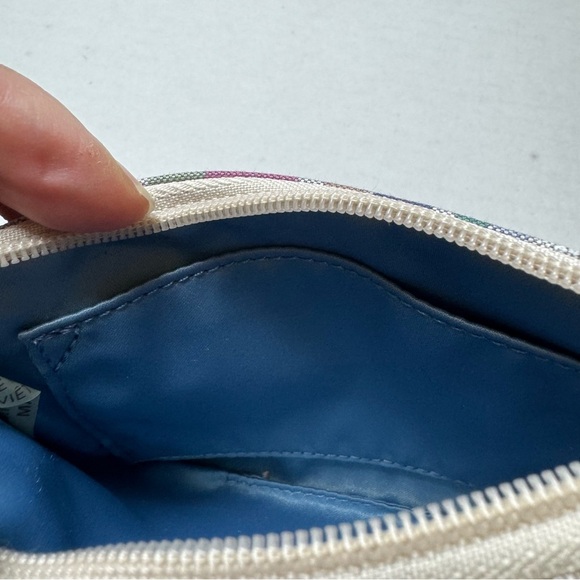 Coach Poppy Multicolored Plaid Print Wristlet - Picture 4 of 7